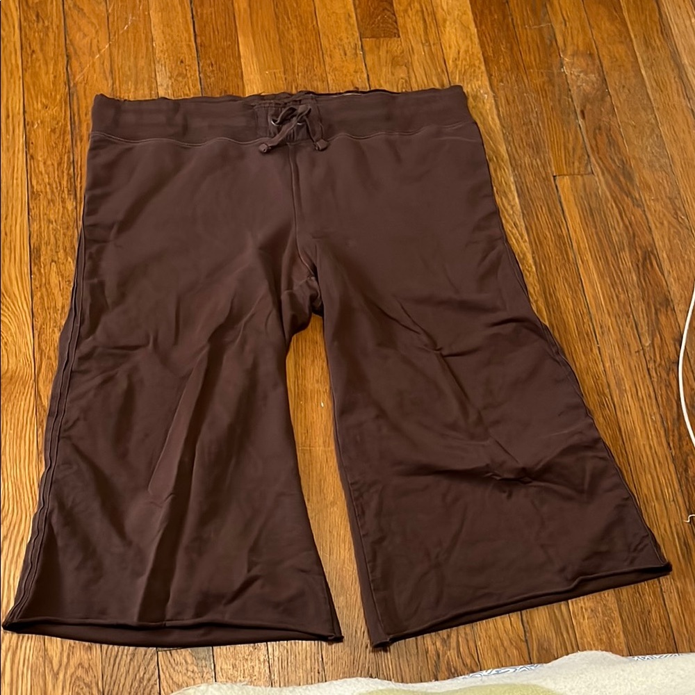 GAP Cropped Brown Gaucho Sweatpants Size L